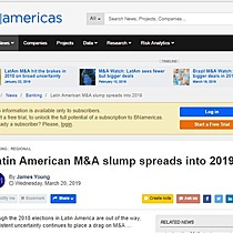 Latin American M&A slump spreads into 2019